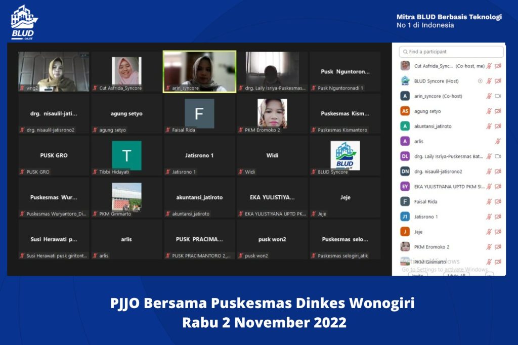 Selesaikan Masalah mekanisma penginputan RBA perubahan pada sistem BLUD Bersama Puskesmas Dinkes Wonogiri
